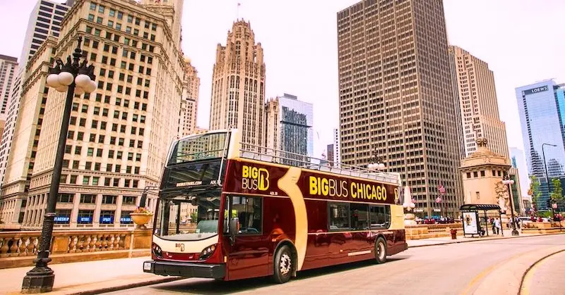 Ônibus turístico em Chicago