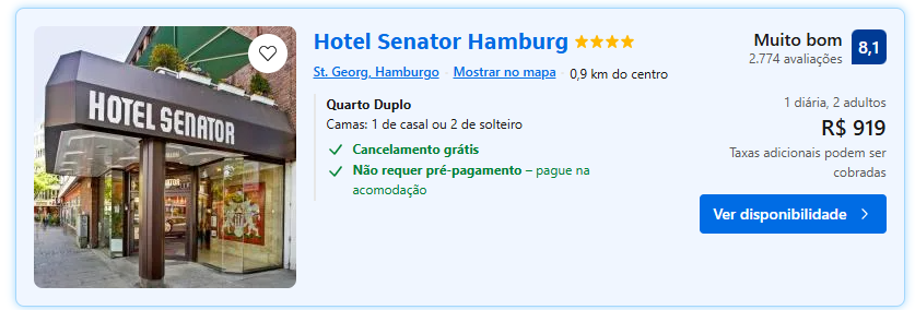 Hotel em Hamburgo