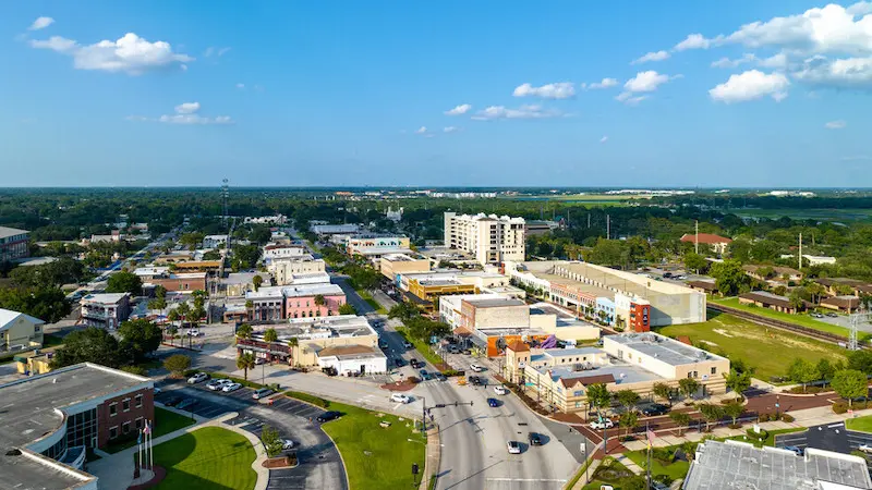 Vista da região de Downtown Kissimmee