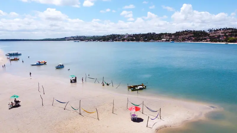 Vista da Praia de Barra do Cunhaú