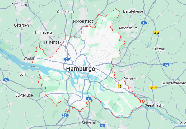 Mapa de Hamburgo