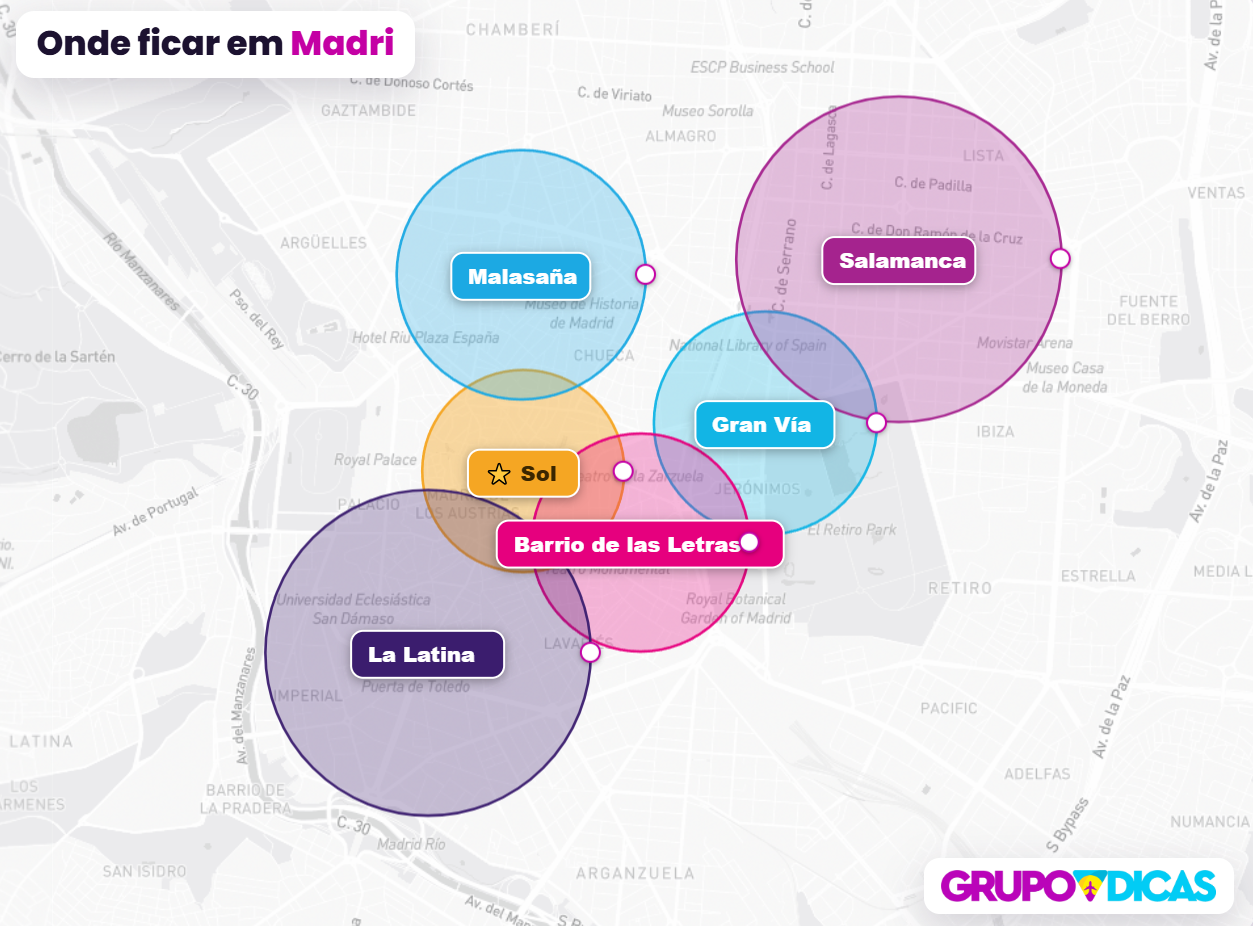 Mapa de Madri Mapa de Madri