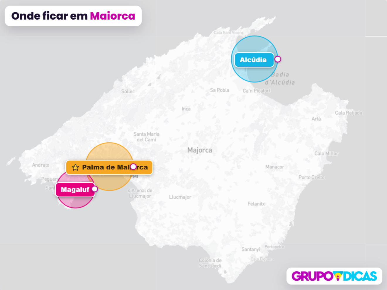 Mapa de Maiorca Mapa de Maiorca