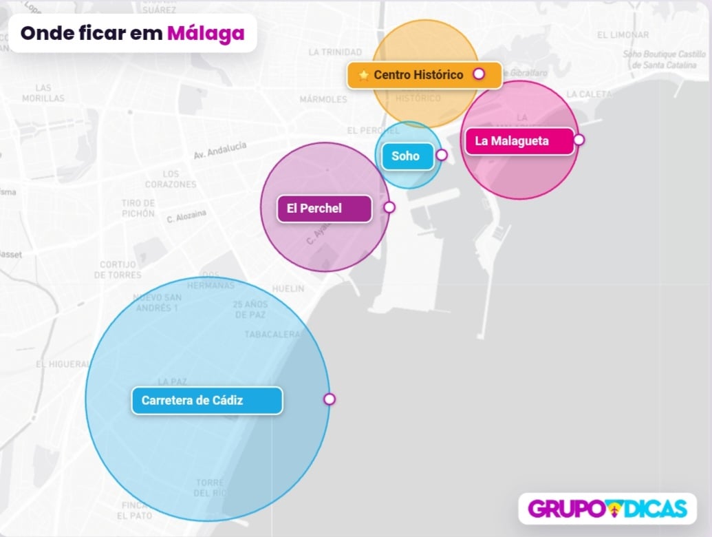 Mapa de Málaga Mapa de Málaga