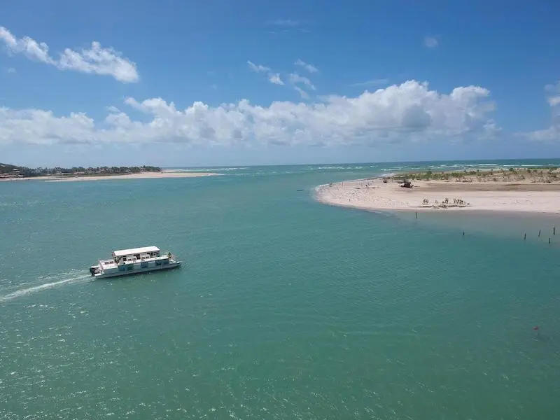 Passeio de barco por Barra do Cunhaú