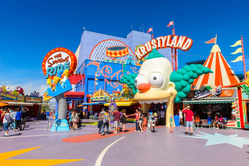 Área dos Simpsons na Universal em Los Angeles