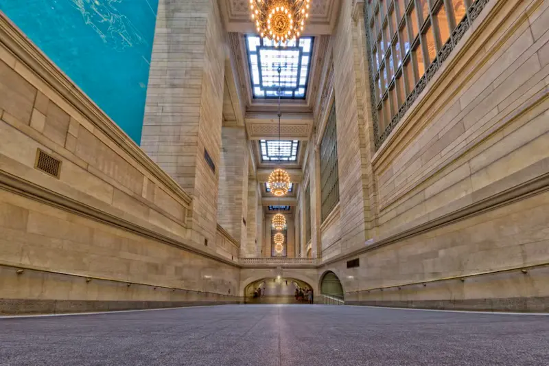 Corredor histórico na Grand Central Terminal em Nova York