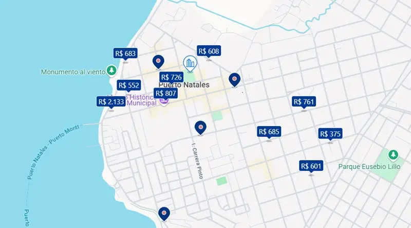 Melhores hotéis na área central de Puerto Natales