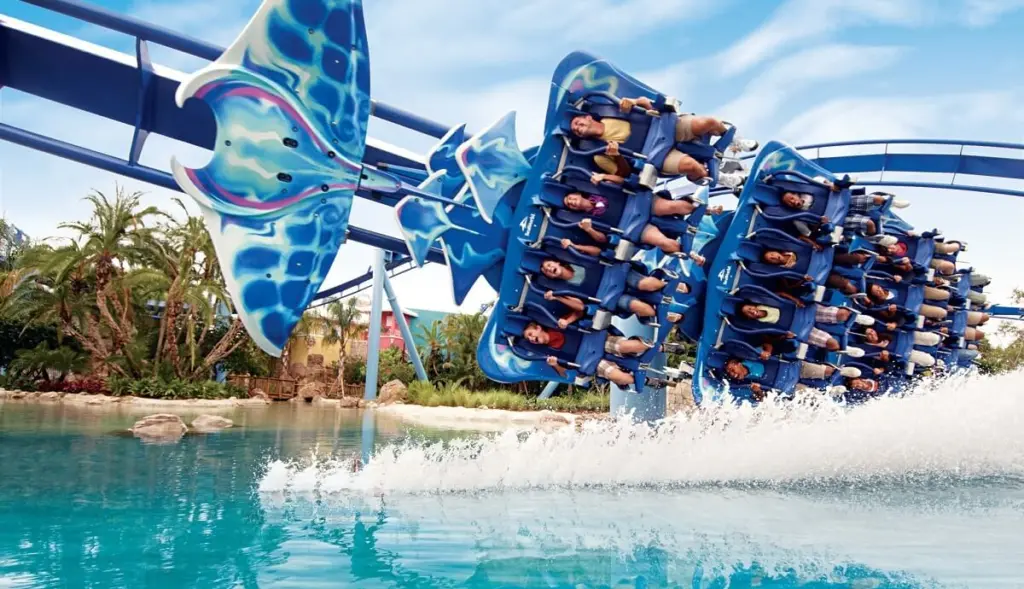 Montanha-russa no SeaWorld San Diego Montanha-russa no SeaWorld San Diego