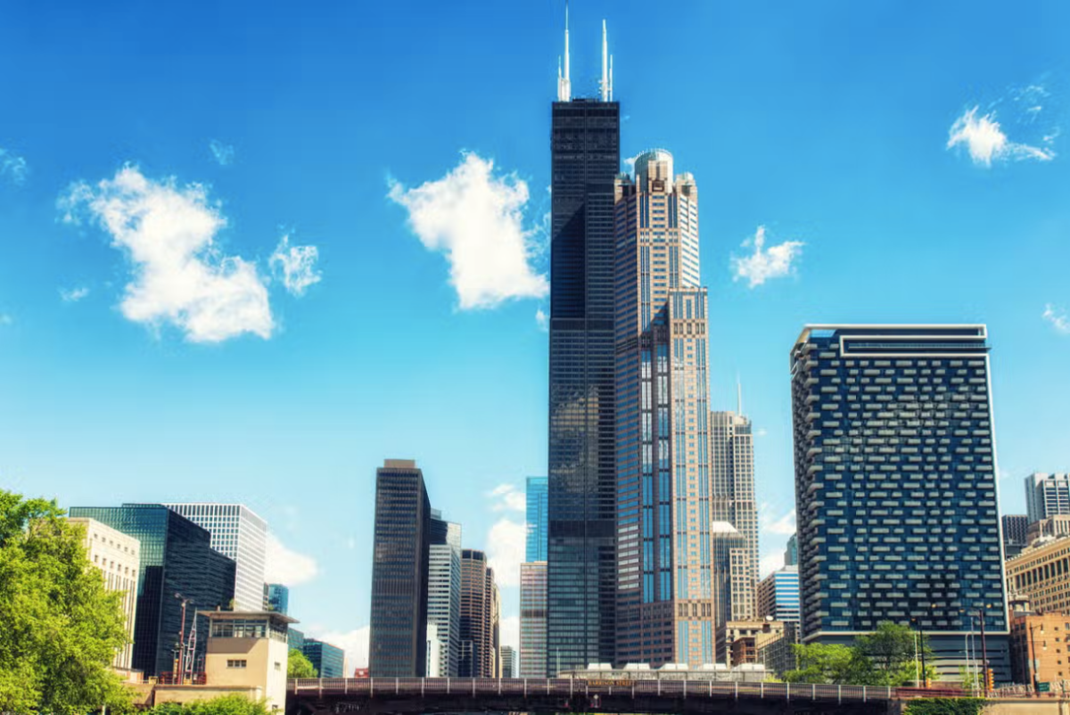 Vista da Willis Tower em Chicago