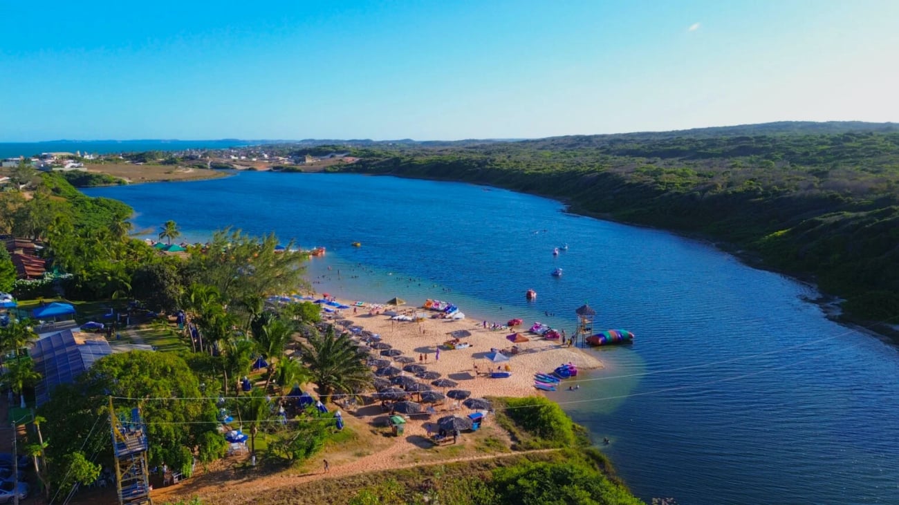 Paisagem da Lagoa de Arituba no Rio Grande do Norte