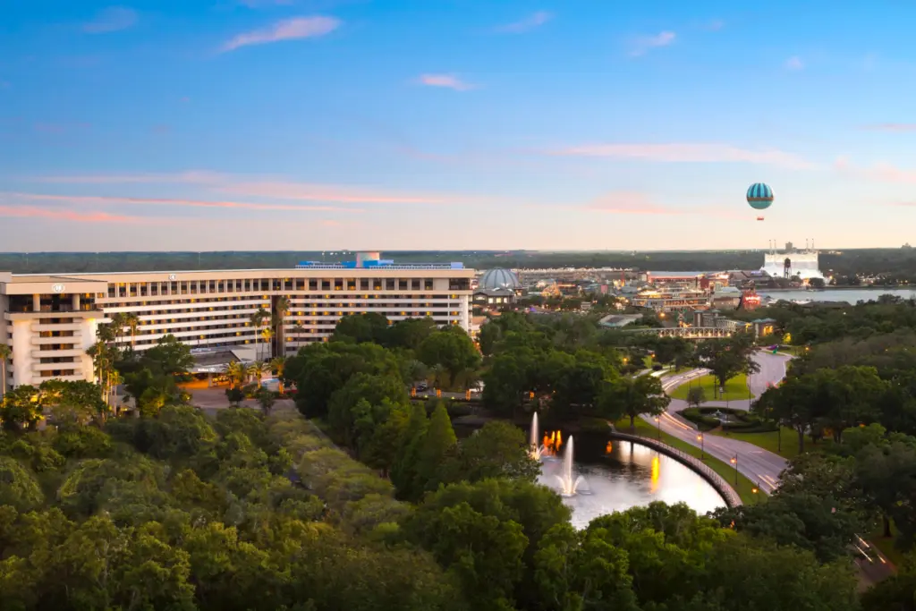 Vista do hotel Hilton Lake Buena Vista Vista do hotel Hilton Lake Buena Vista