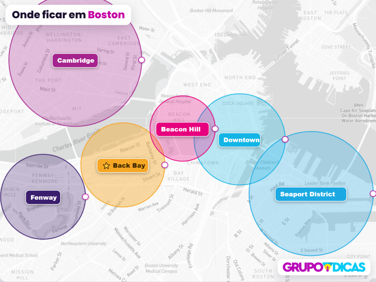 Mapa de Boston Mapa de Boston