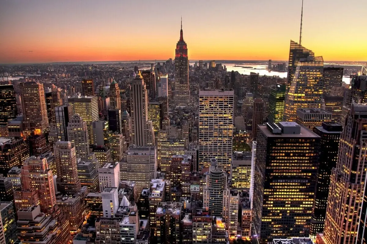 Vista do Top of The Rock em Nova York