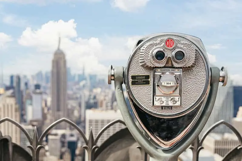 Observatório no Top of The Rock em Nova York