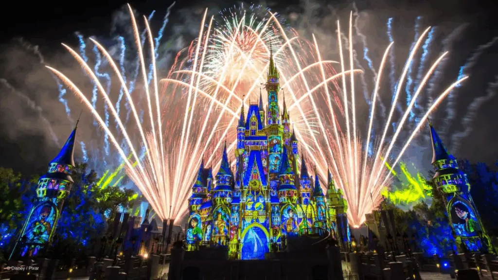 Show de fogos de artifício Happily Ever After no Magic Kingdom da Disney Orlando