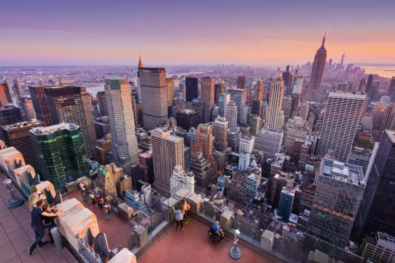 Top of The Rock em Nova York Top of The Rock em Nova York