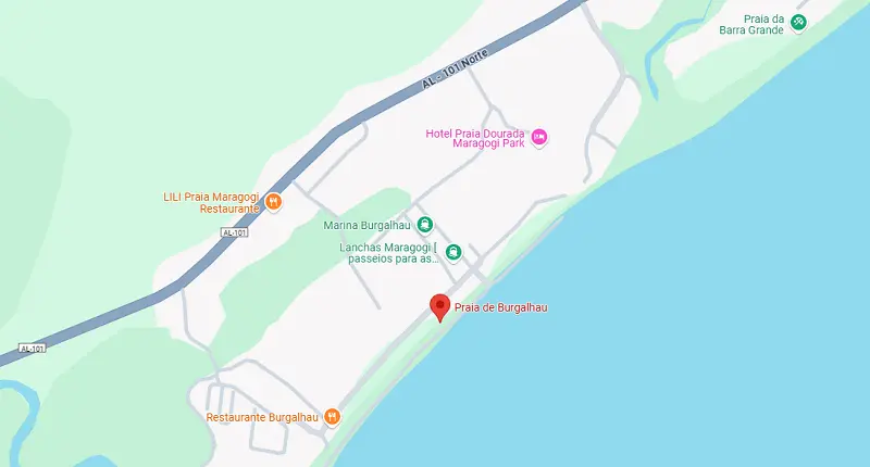 Praia de Burgalhau em Maragogi Praia de Burgalhau em Maragogi