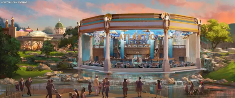 Restaurante Atlantic no Epic Universe em Orlando