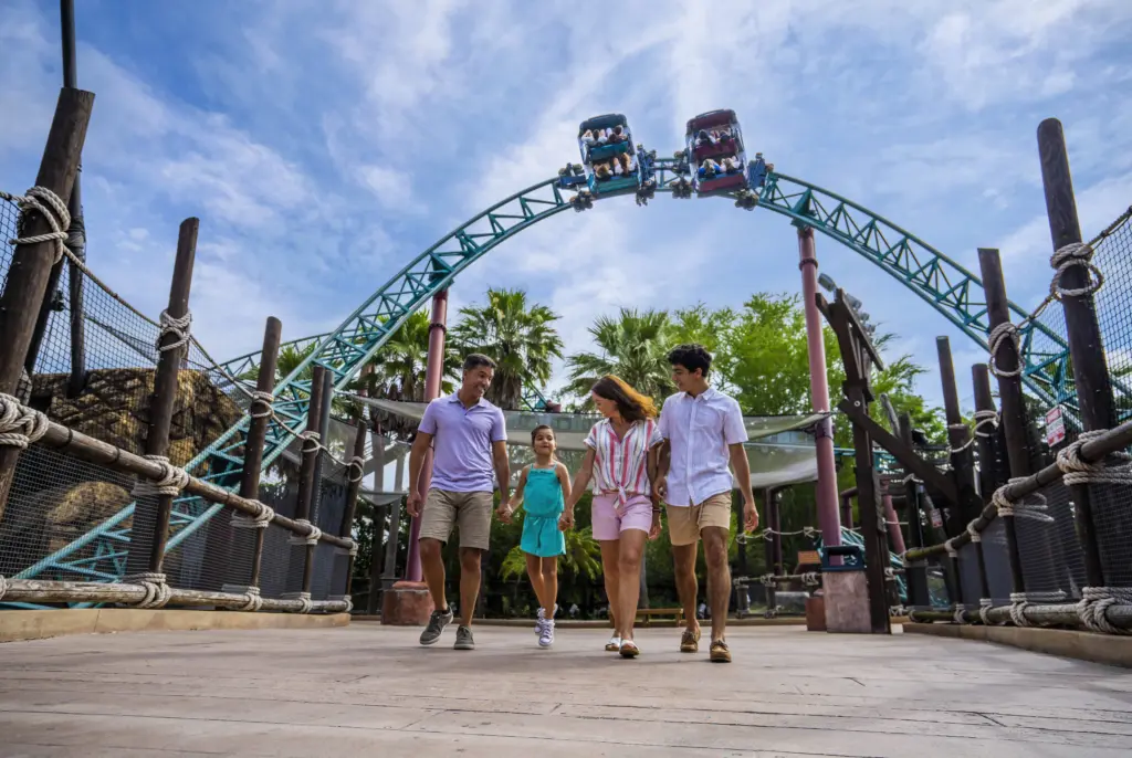 Família no Busch Gardens Família no Busch Gardens