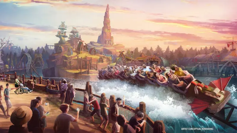 Hiccup’s Wing Gliders no Epic Universe em Orlando