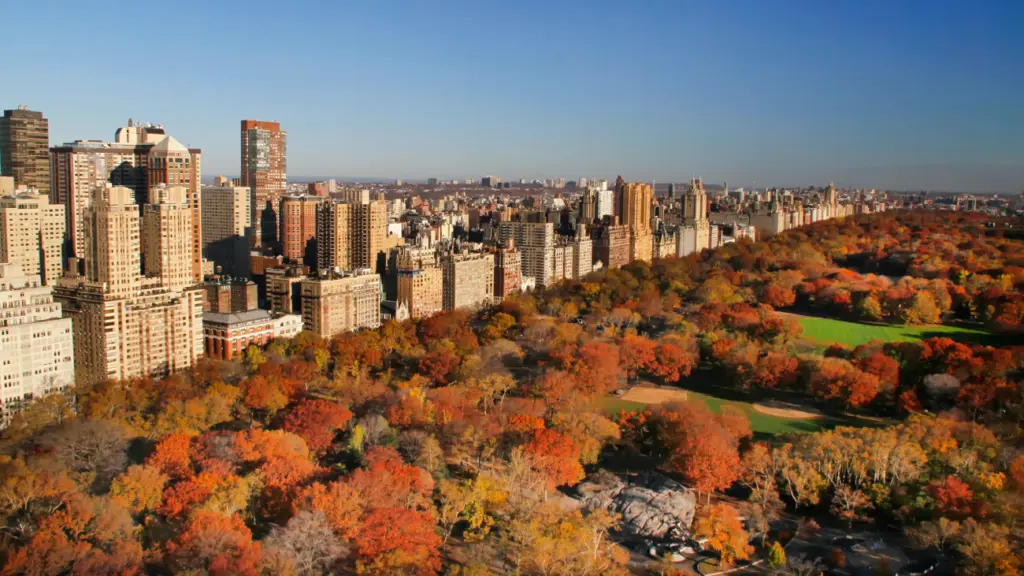 Paisagem do outono em Nova York Paisagem do outono em Nova York