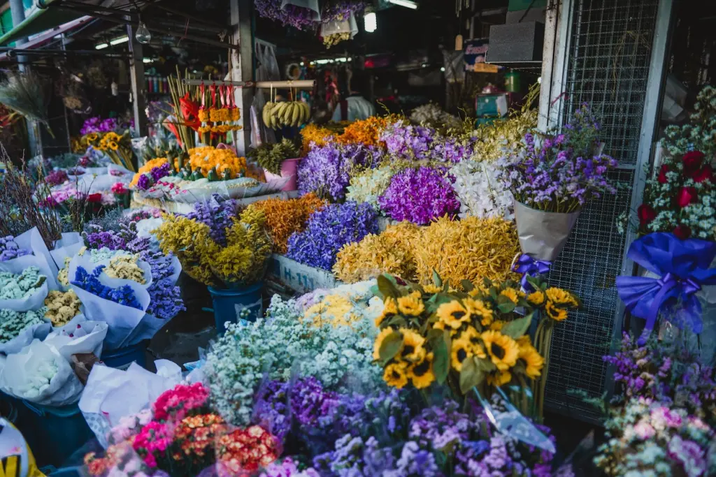 Mercado das Flores em Chiang Mai