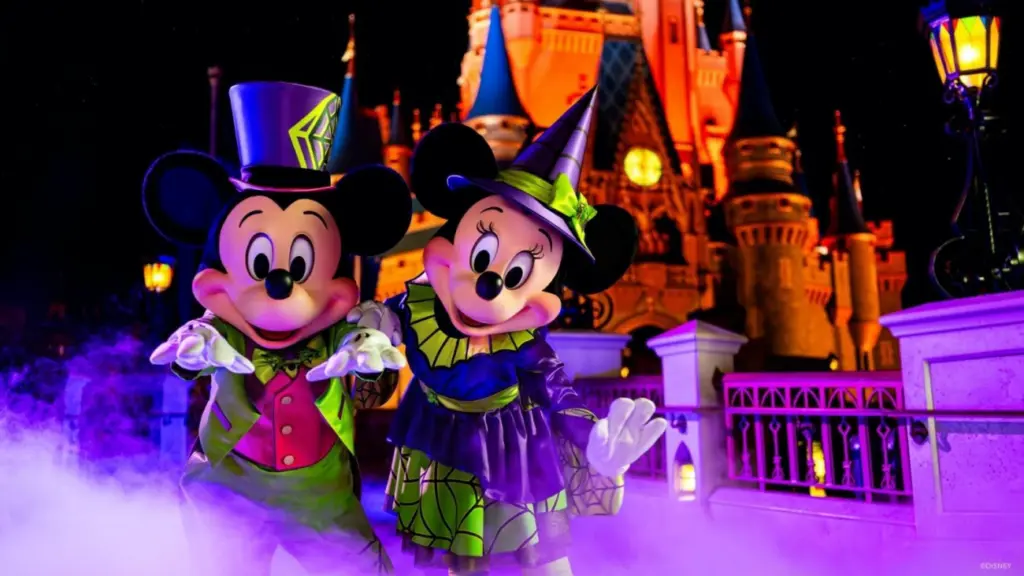Mickey e Minnie no Halloween da Disney Orlando