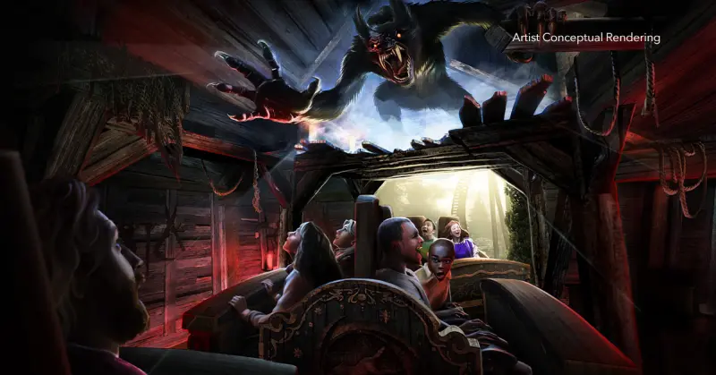 Curse of the Werewolf no Epic Universe em Orlando