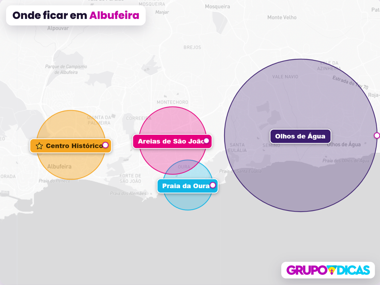 Mapa de Albufeira Mapa de Albufeira