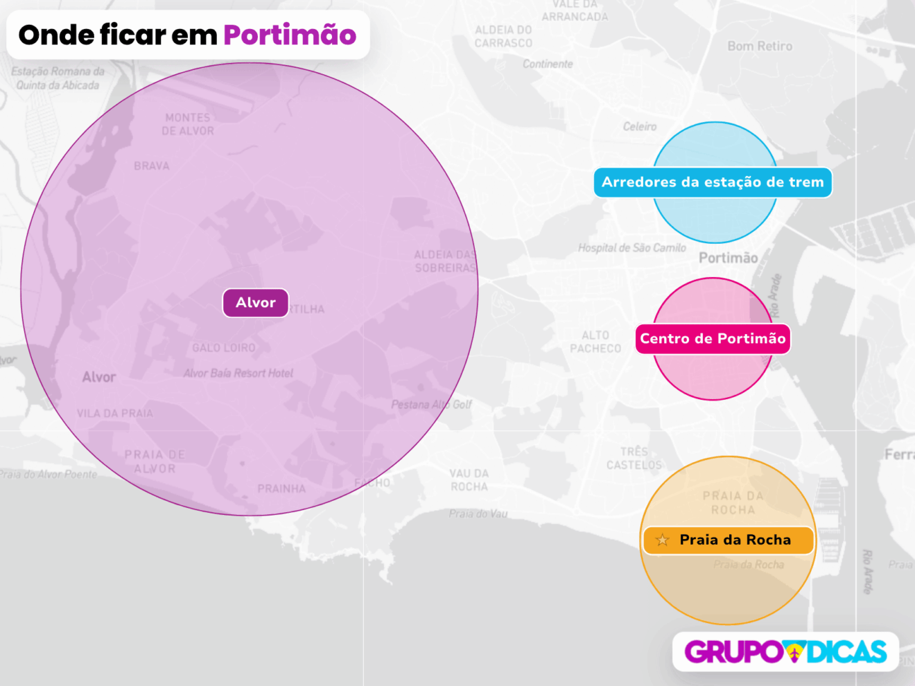 Mapa de Portimão Mapa de Portimão