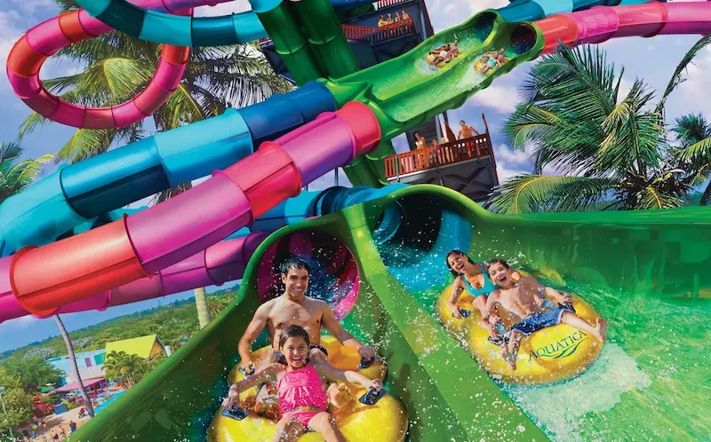 Atração Riptide Race no Aquatica