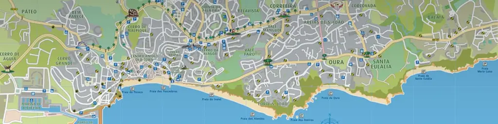 Mapa de Albufeira