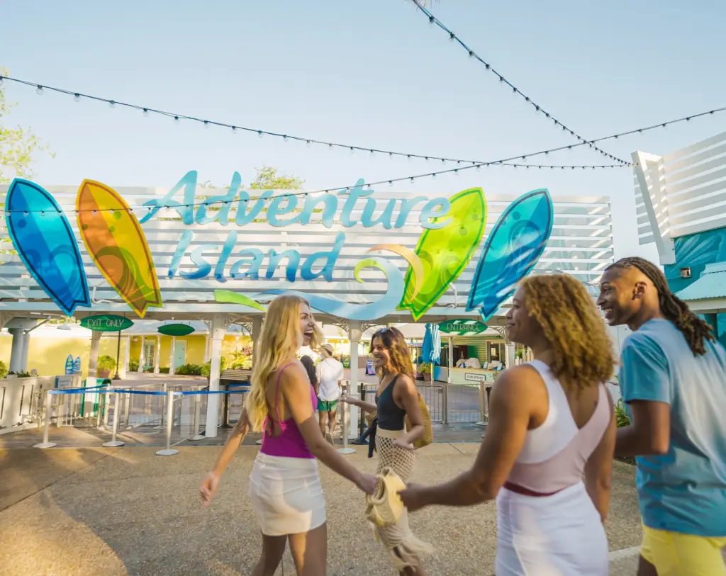 Visitantes do Parque Adventure Island