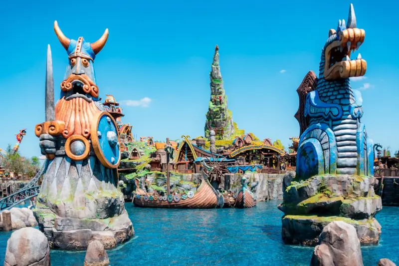 Área How to Train Your Dragon — Isle of Berk no Epic Universe em Orlando