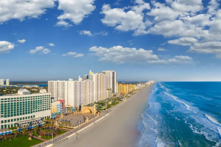 Paisagem de Daytona Beach na Flórida