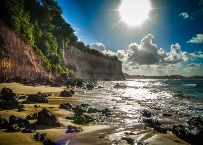 Falésias na Praia de Pipa