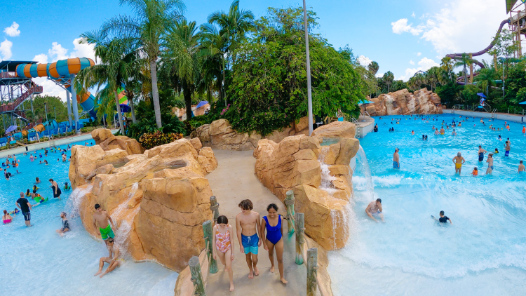 Cutback Cove & Big Surf Shores no Parque Aquatica Cutback Cove & Big Surf Shores no Parque Aquatica