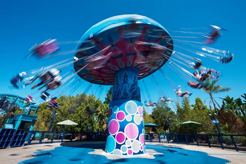 Brinqudo no Parque SeaWorld de San Diego