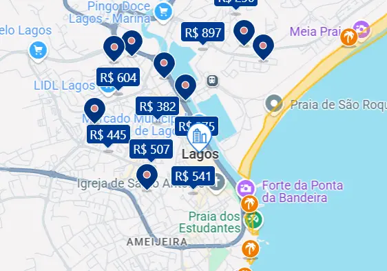 Mapa da Marina