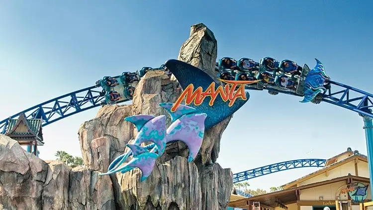Brinquedos do Parque SeaWorld em San Diego