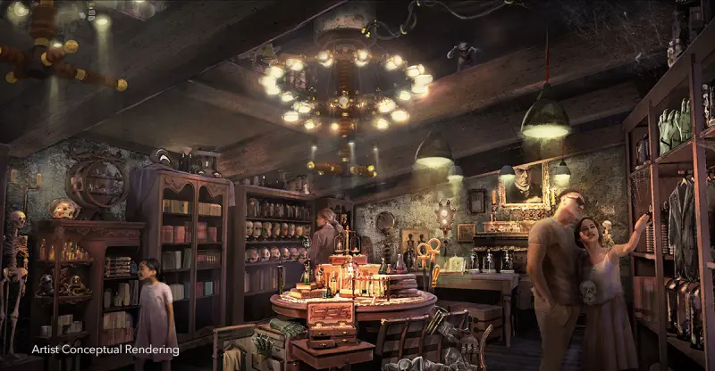 Loja Pretorius' Scientific Oddities no Epic Universe em Orlando