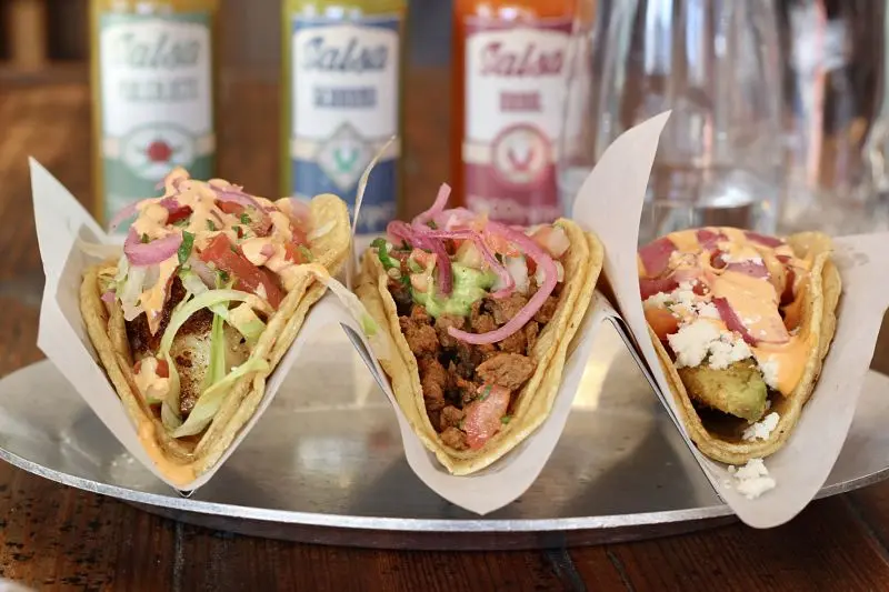 Prato no Taco Y Vino em Dallas