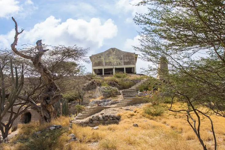Ruínas do Moinho de Ouro de Balashi em Aruba