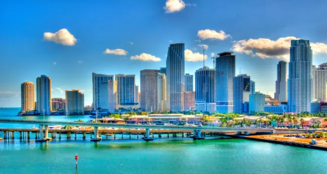 Paisagem de Miami durante o dia
