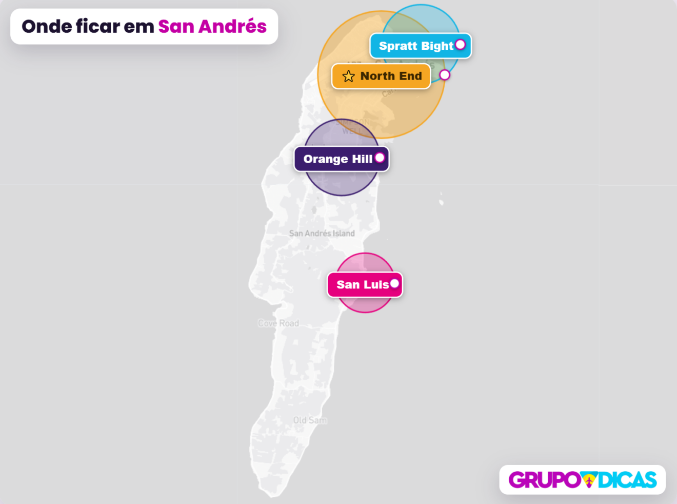 Mapa de San Andrés Mapa de San Andrés