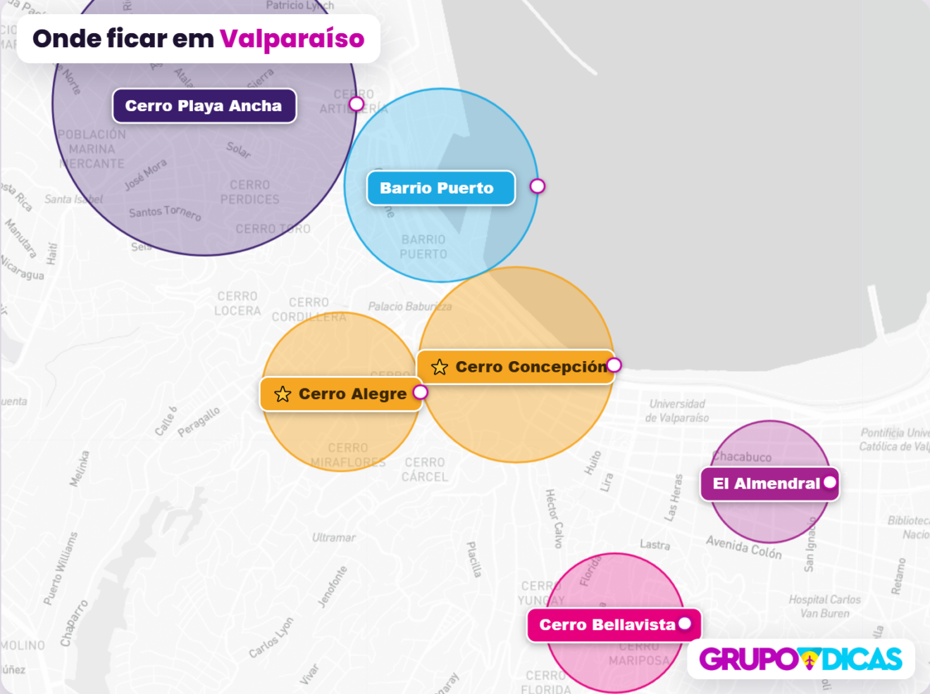 Mapa de Valparaíso Mapa de Valparaíso