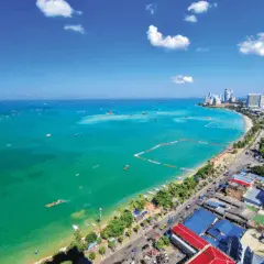 Praia Jomtien Beach em Pattaya