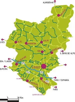 Mapa de Loulé Mapa de Loulé