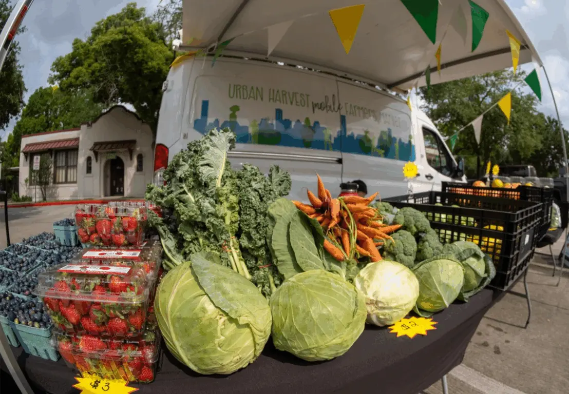Barraca no The Urban Harvest Farmers' Market em Houston